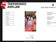 Tablet Screenshot of budo-verein-anklam.de